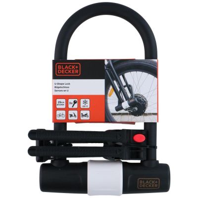 4. U-LOCK BIKE LOCK 140X250mm BLACK+DECKER