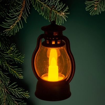 12. LED Oil Lamp Lantern 9 cm, Tealight Candle
