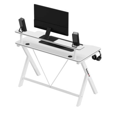 8. Huzaro Hero 1.9 White Gaming Desk