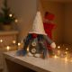 14. DECORATIVE SANTA CLAUS WITH GIFT BAG 15CM DARK GRAY