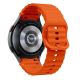 2. Tech-Protect Silicone Sport Strap for Samsung Galaxy Watch 4 / 5 / 5 Pro / 6 / 7 / FE - Orange