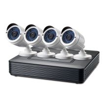 LevelOne CCTV 8-Channel Kit 2MP/IP66/H.264/1x3.5"/IR-30m White