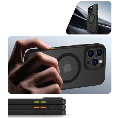3. Tech-Protect MagMat Magsafe 3-set iPhone 16 Pro Max Case - Matte Black