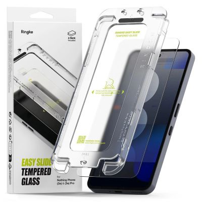 Ringke Easy Slide Tempered Glass 2-pack for Nothing Phone 3A / 3A Pro - Clear