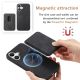 8. Synthetic Leather iPhone 17 Case with Detachable MagSafe Compatible Card Holder - Black