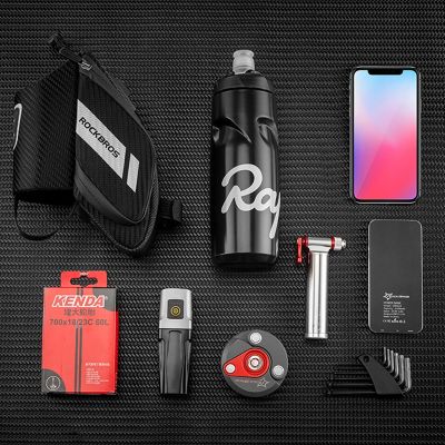 9. Rockbros C32BK saddle bag 1.5 l with water bottle pocket - black