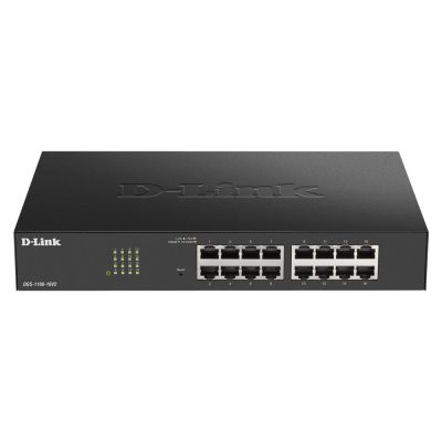 D-Link DGS-1100-16V2 Managed Switch L2 Gigabit Ethernet (10/100/1000) Black