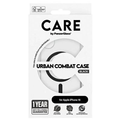 4. CARE by PanzerGlass Flagship Case iPhone 16 6.1" black/black MagSafe 1345