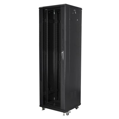 Lanberg FF01-6642-12B 42U Rack Freestanding Rack Black