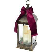 LANTERN ADVENT LANTERN LED 60CM 3 CANDLES BLACK