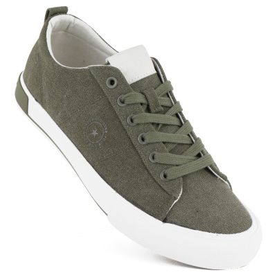 Men's textile sneakers green Big Star TT174292
