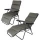 9. GARDEN ARMCHAIR WITH FOOTREST 57x83x106CM GREY-GREEN