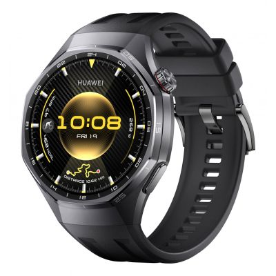 2. Huawei WATCH GT 6 Pro 46mm Smart Watch | GPS (Satellite) | AMOLED | 1.47 inch | Waterproof | Black