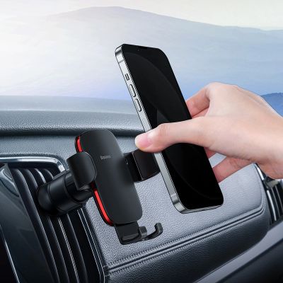 8. Baseus Metal Age II Gravity Car Phone Holder for Air Vent Black (SUJS000001)