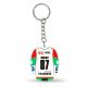 2. Zagłębie Sosnowiec T-shirt keychain (Home) SREBBREKH-ZS