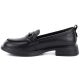 8. Women's leather loafers, black, Vinceza 133115