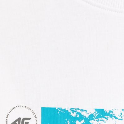 5. Men's T-shirt 4F M2823 white 4FWSS26TTSHM2823 10S