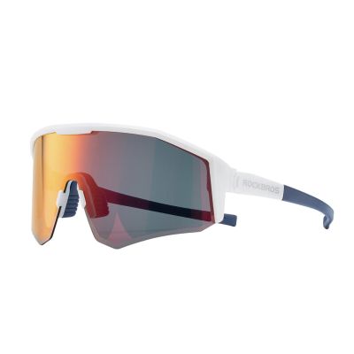 Rockbros sports glasses SP297 white with polarized lenses.