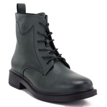 Women's leather ankle boots, green, Sergio Leone 25172-S