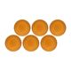 ROSE&TULIPANI ARPEGGIO Set of 6 soup plates 21 cm, orange