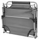 7. FOLDING CAMPING BED, 3-POSITION, 188 X 73 X 28 CM, DARK GREY