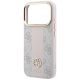 6. Guess 4G with Stripe Round and Classic Logos MagSafe case for iPhone 17 Pro / 18 Pro - pink
