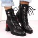 10. D&amp;A S.Barski ankle boots with decorative heel Premium Collection W MR880-132 OLI270