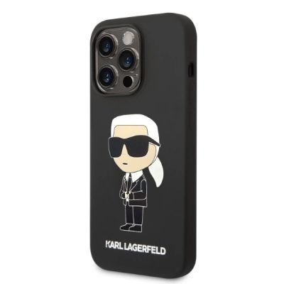 2. Karl Lagerfeld Silicone Ikonik MagSafe case for iPhone 14 Pro - black