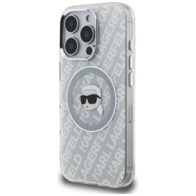 2. Karl Lagerfeld IML Karl Head Logo MagSafe Case for iPhone 16 Pro - Gray