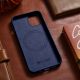 14. iCarer Case Leather cover for iPhone 14 Plus genuine leather case blue (compatible with MagSafe)