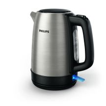 Philips Daily Collection Metal Kettle 1.7L - Spring Lid and Indicator