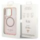 8. Guess GUHMP14XHTCMP iPhone 14 Pro Max 6.7" pink/pink hard case Gold Outline Translucent MagSafe