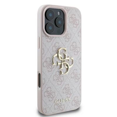 4. Guess 4G Big Logo Case for iPhone 16 Pro - Pink