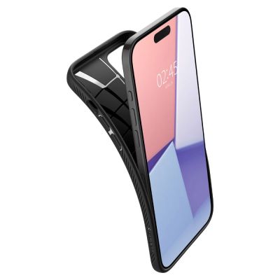 7. Spigen Liquid Air iPhone 15 Pro Case - Matte Black