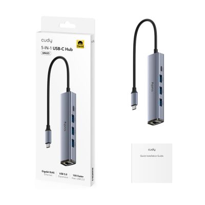 2. CUDY UH605 Hub 5-IN-1 USB with GbE