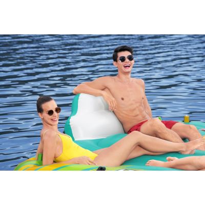 34. Bestway 43407 Pool and Beach Float Multicolor Monochrome PVC Floating Island