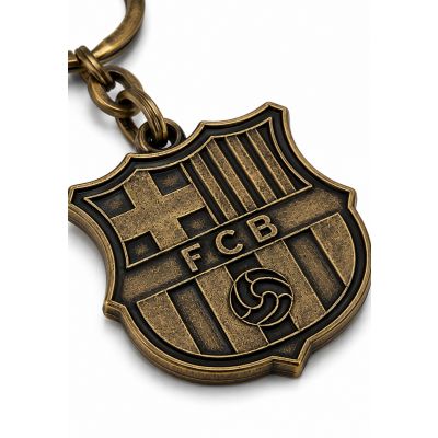 6. FC Barcelona original licensed emblem keychain, retro style B7603