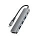 4. Acefast J16 USB Hub USB-C 5-in-1 HDMI 4K 60Hz PD90W Docking Station - Gray