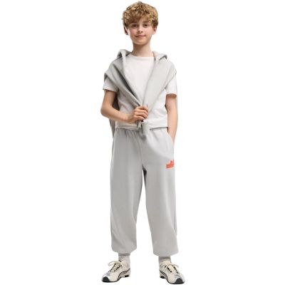 5. Puma ESS Logo Lab Relaxed Kids’ Trousers Grey 694675 63