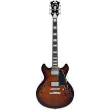 D'Angelico Premier Mini DC Brown Burst Electric Guitar