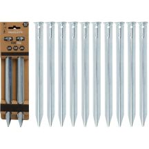TENT PEGS 23CM SET 10 PCS METAL REDCLIFFS