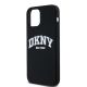 2. DKNY Liquid Silicone White Printed Logo MagSafe Case for iPhone 12/12 Pro - Black