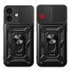 9. Hybrid Armor Camshield iPhone 17 Case with Stand and Camera Cover - Black