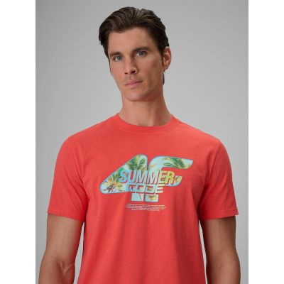 4. Men's regular printed T-shirt 4F 4FRSS26TTSHM4305-63S