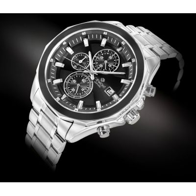 2. Giewont Chronograph Sapphire Silver Men's Watch GW7290-B2