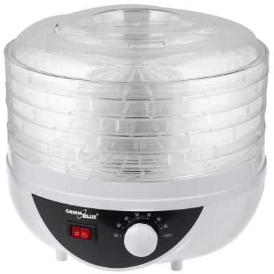 12. GREENBLUE MUSHROOMS, VEGETABLES AND FRUIT DEHYDRATOR, 5 SITCHES GB195