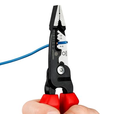 5. Knipex 13 72 200 ME Wire Stripper Black, Blue, Red, Stainless Steel