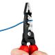 5. Knipex 13 72 200 ME Wire Stripper Black, Blue, Red, Stainless Steel