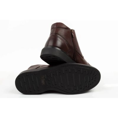 8. Lee Cooper men's shoes elegant brown leather insulated ankle boots