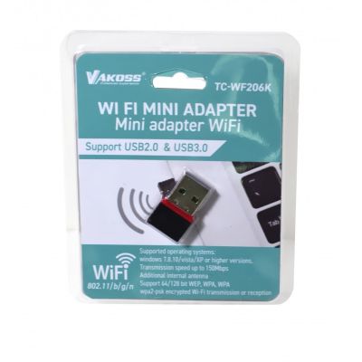 VAKOSS USB WIFI NETWORK CARD 2.4GHZ USB 2.0
